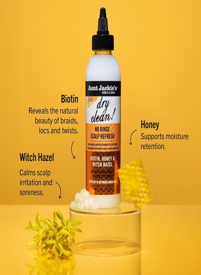 أنت جاكيز مجموعة تصفيف الشعر المضفر من العمة جاكي - تنظيف جاف! لا يحتاج إلى شطف. منعش لفروة الرأس - يزيل السموم ويرطب فروة الرأس بخلاصة بندق الساحرة، وسكالبوسين، والبيوتين، والعسل - 6 أونصات سائلة - Image 2